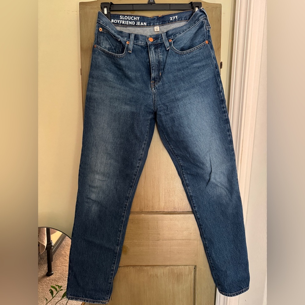 J. Crew Blue Slouchy Boyfriend Jeans